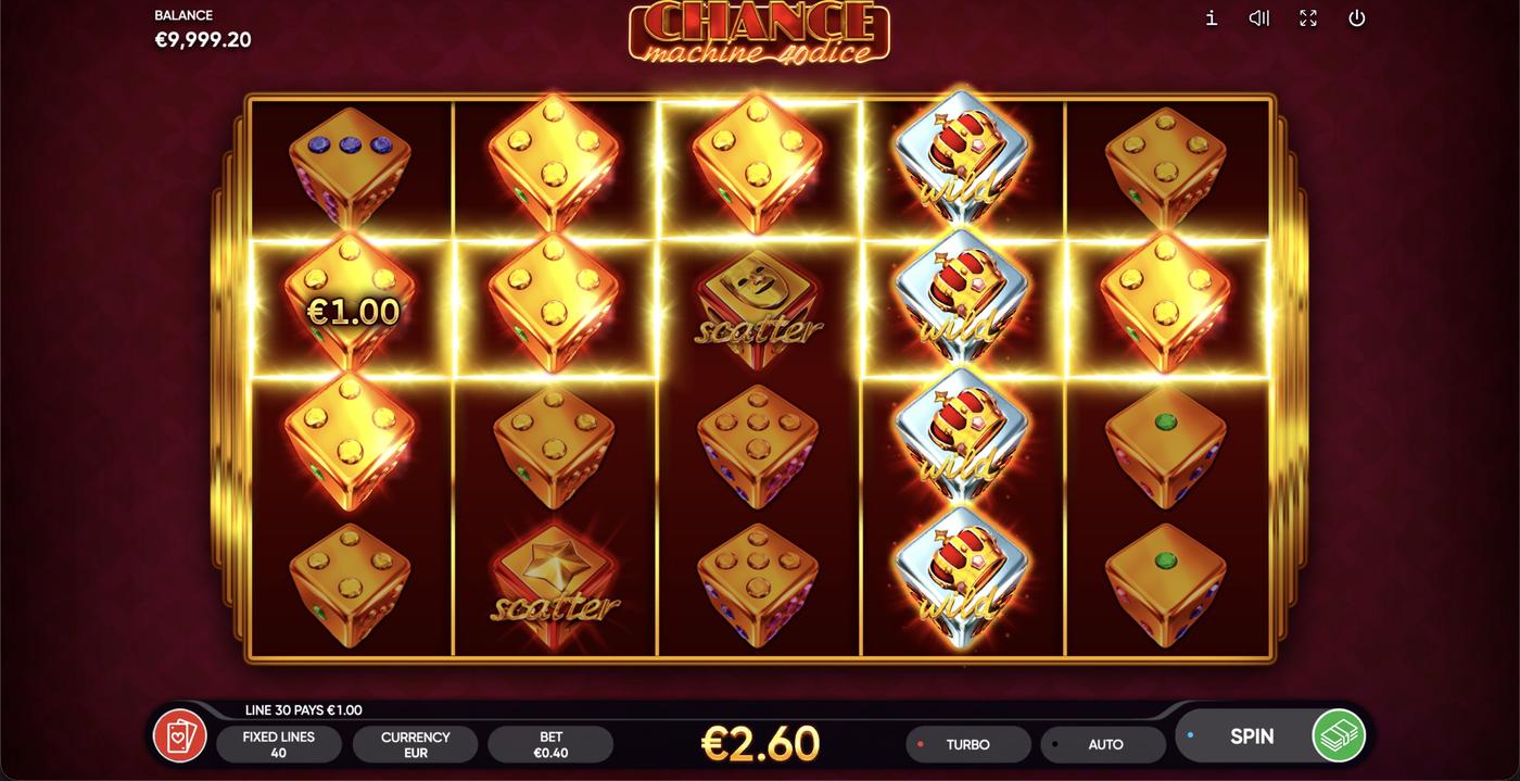 Chance Machine 40 Dice: image of winning
