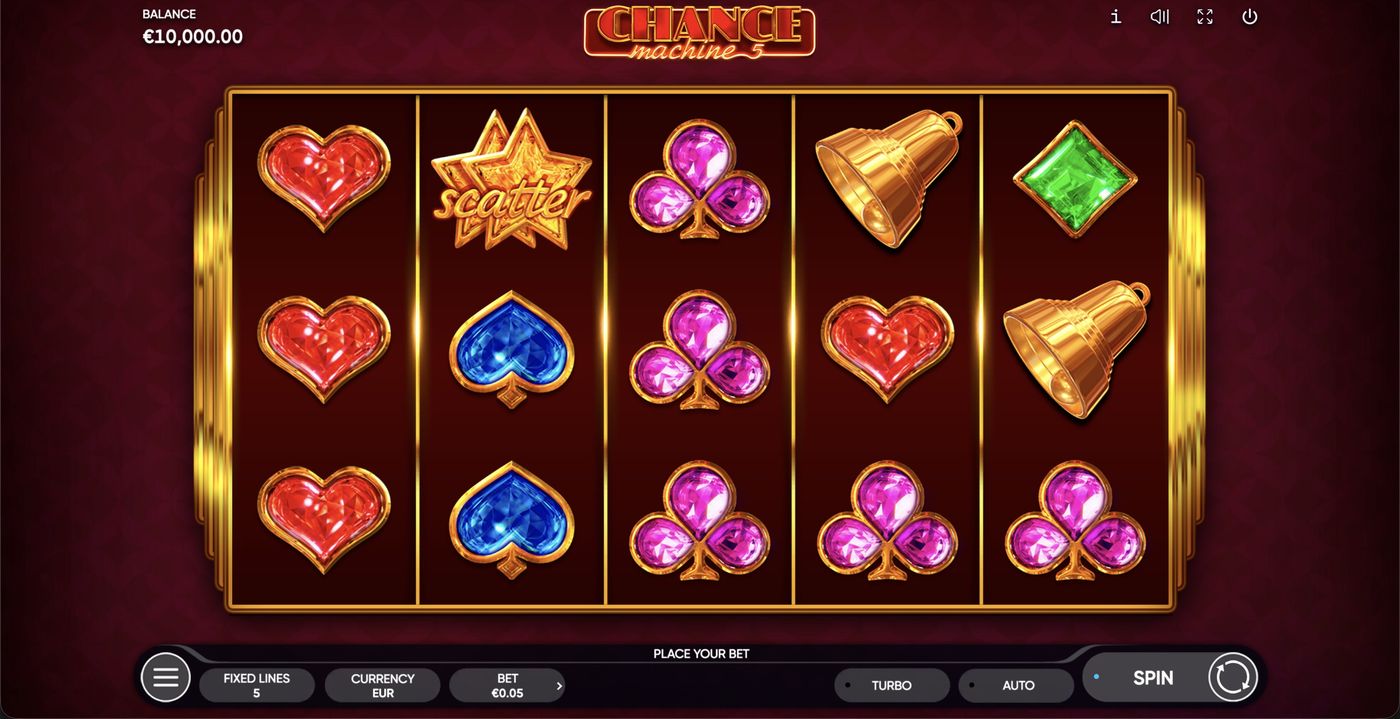 Chance Machine 5: image of main menu