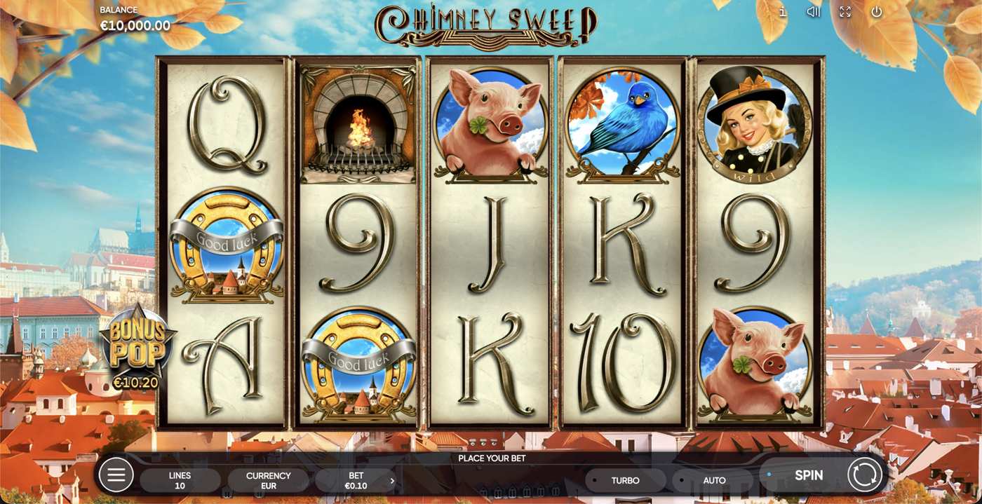 Chimney Sweep: image of main menu