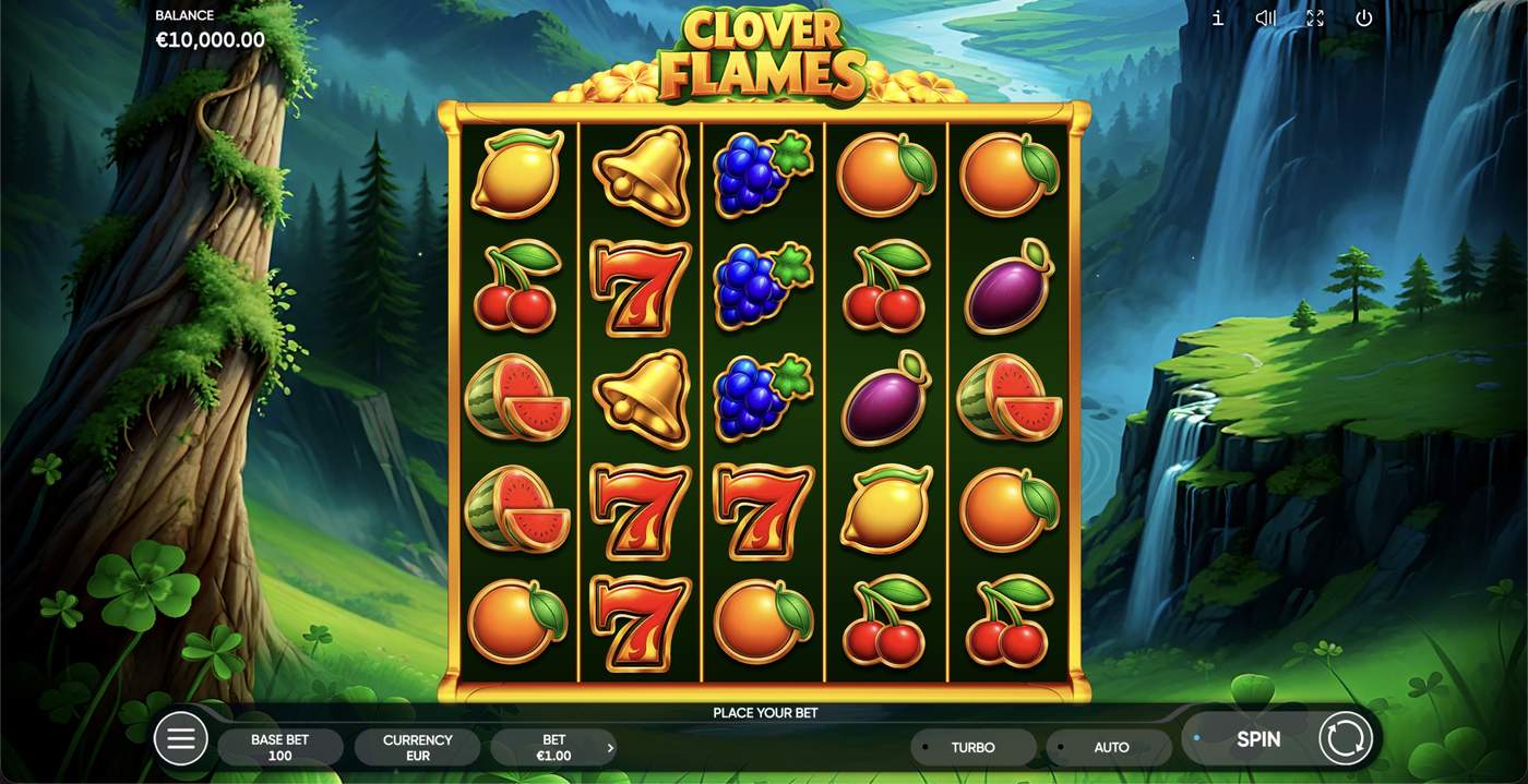 Clover Flames: image of main menu