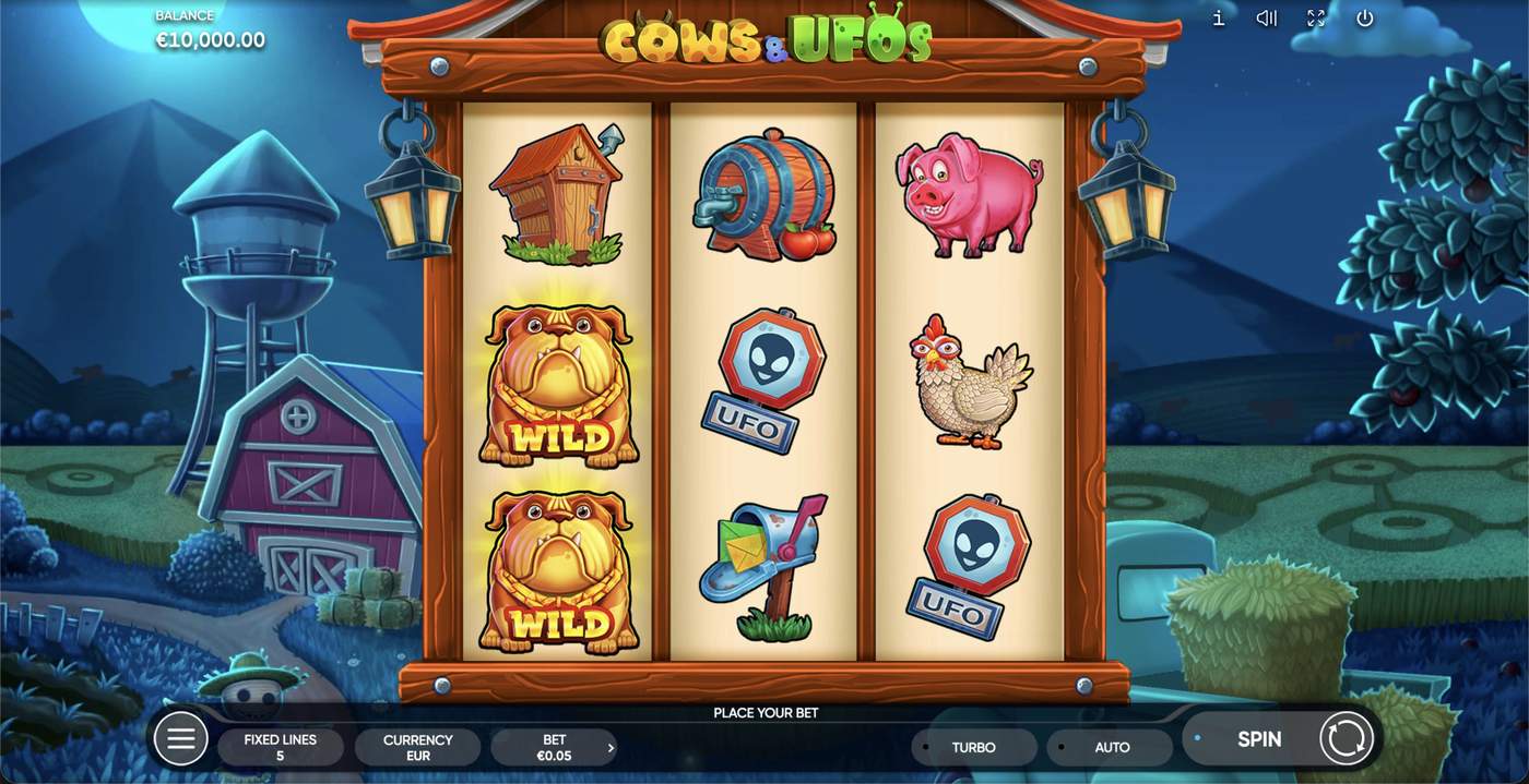 Cows & UFOs: image of main menu