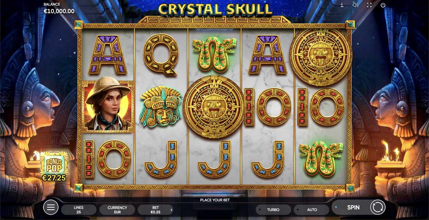Crystal Skull: image of main menu