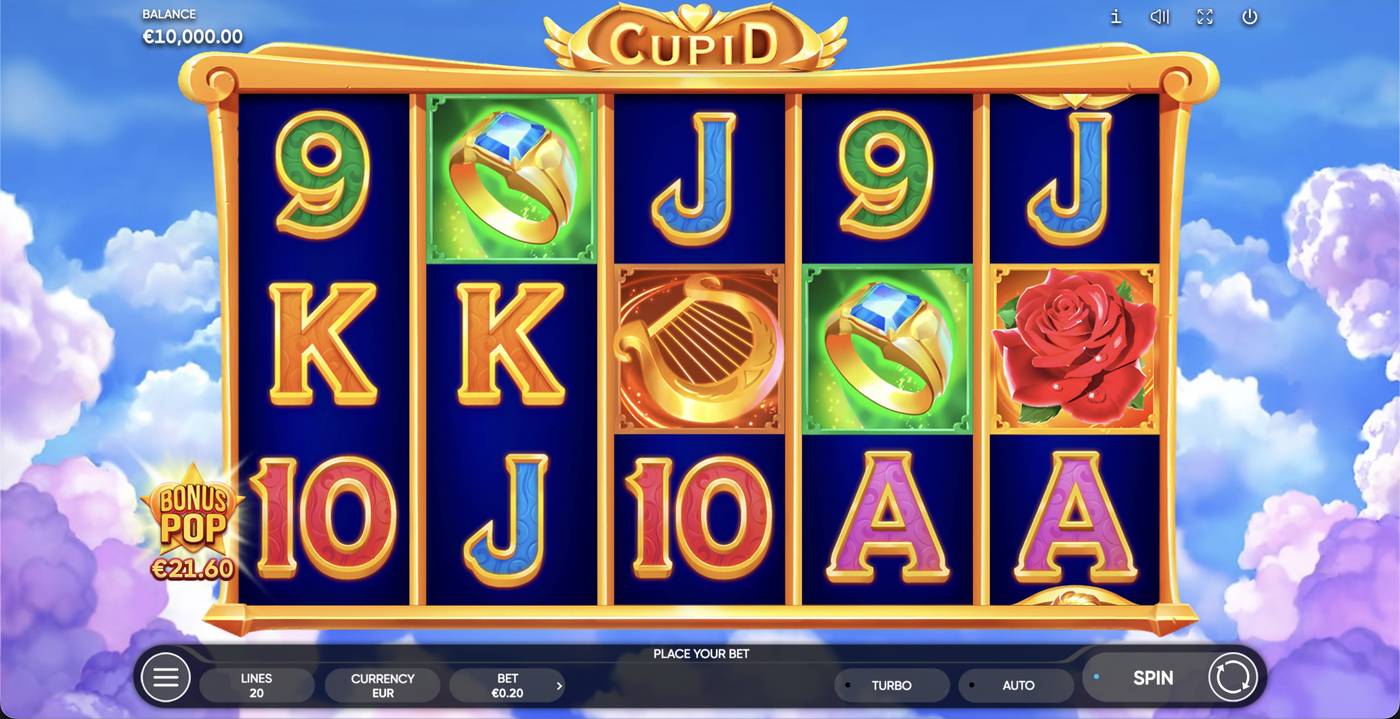 Cupid: image of main menu