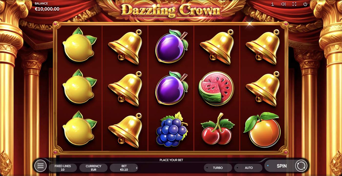 Dazzling Crown: image of main menu