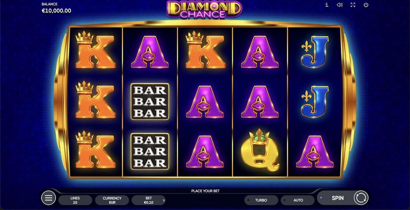 Diamond Chance: image of main menu