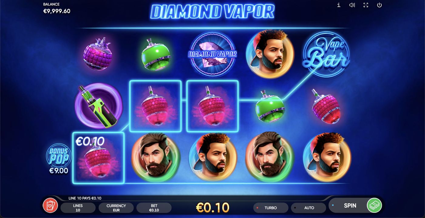 Diamond Vapor: image of winning