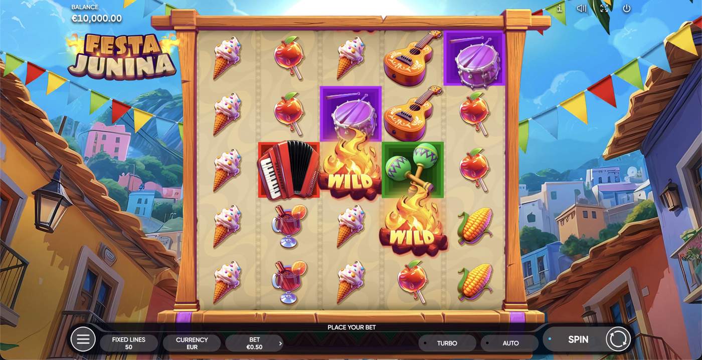 Festa Junina: image of main menu