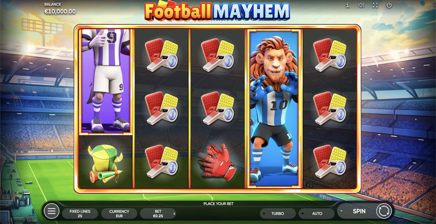 Football Mayhem: image of main menu