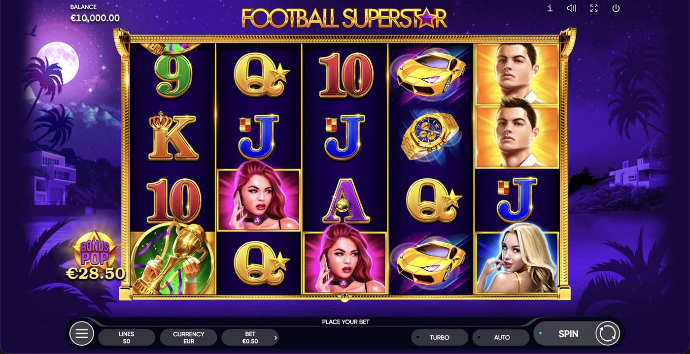 Football Superstar: image of main menu