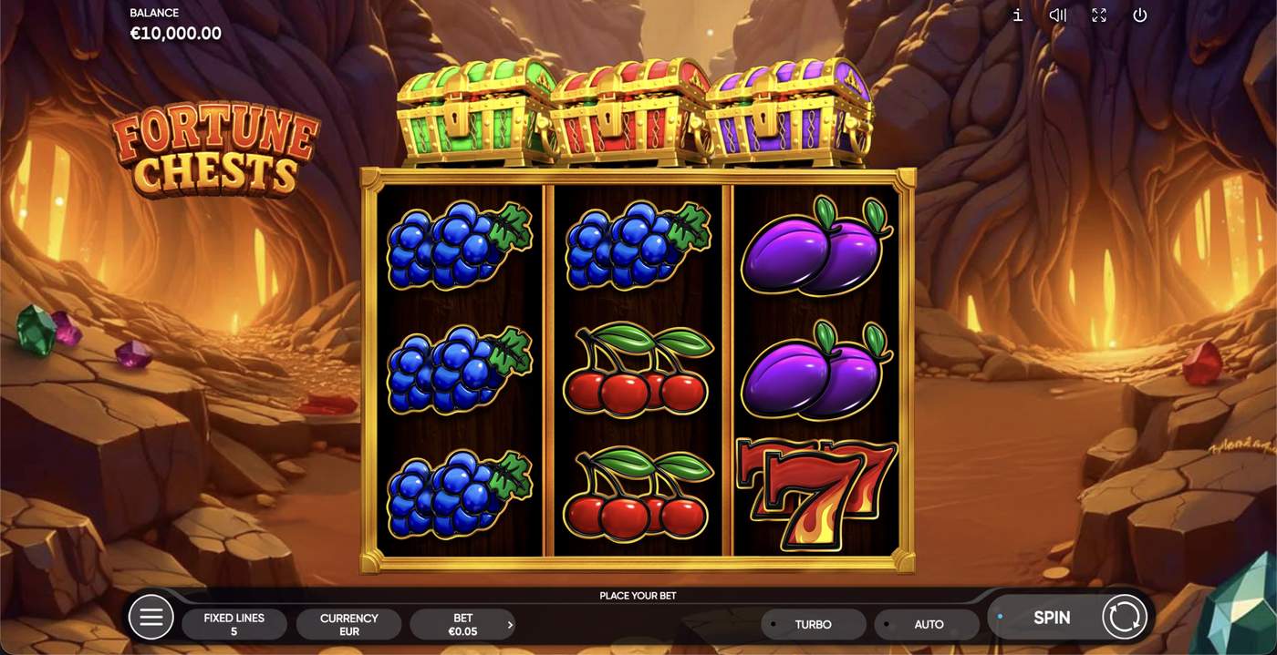 Fortune Chests: image of main menu