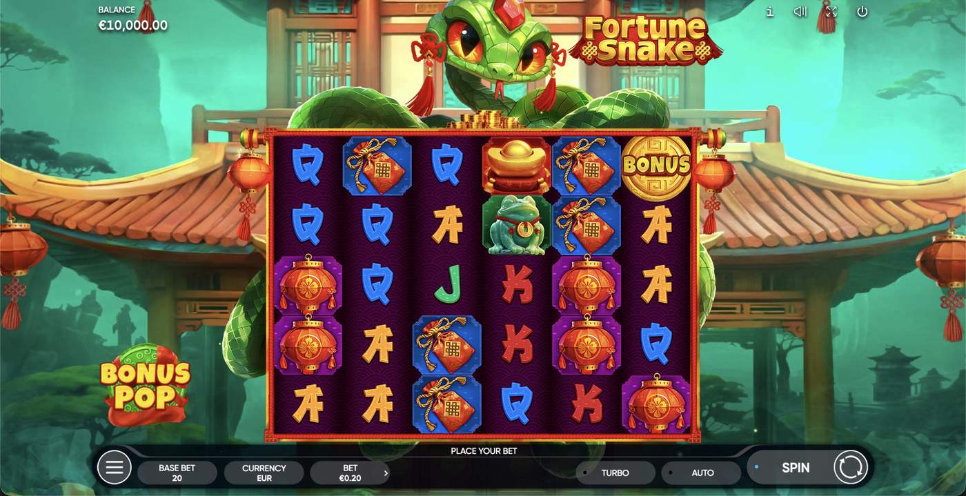 Fortune Snake: image of main menu