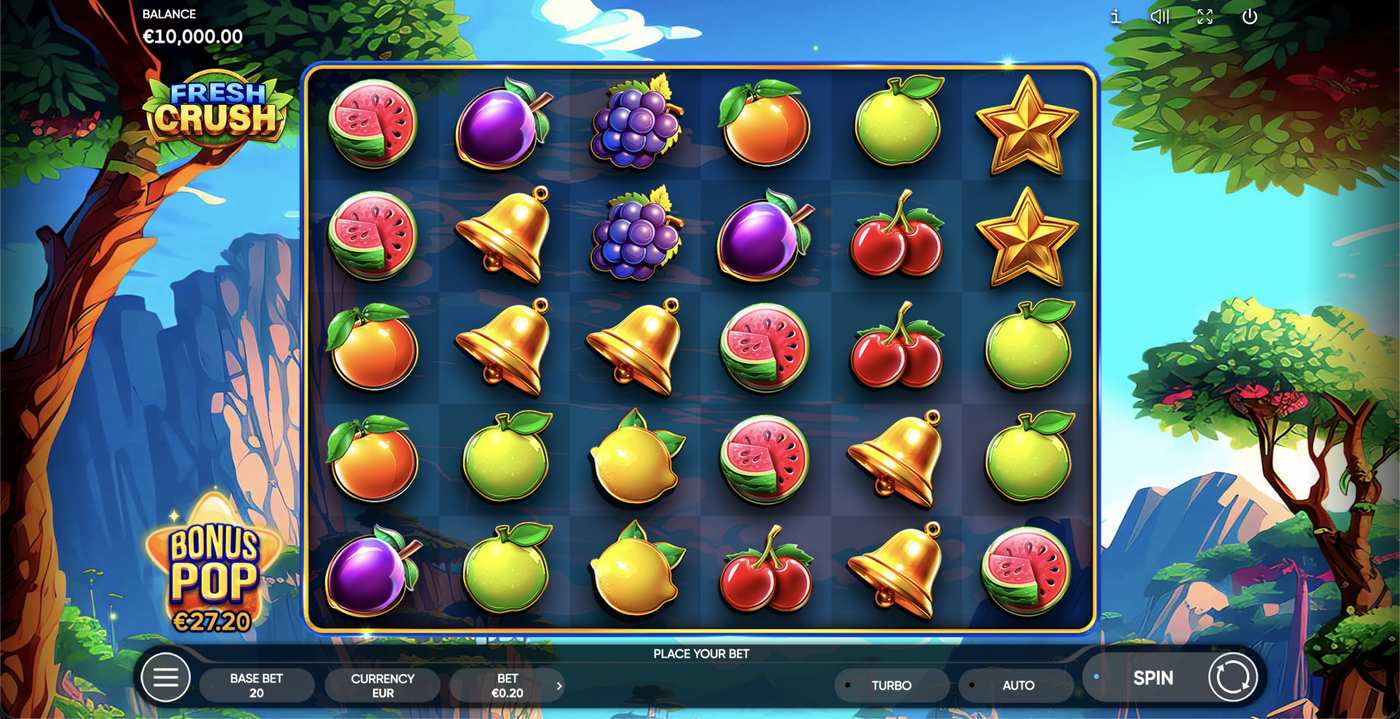 Fresh Crush: image of main menu