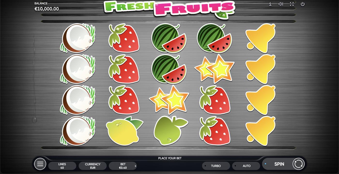 Fresh Fruits: image of main menu