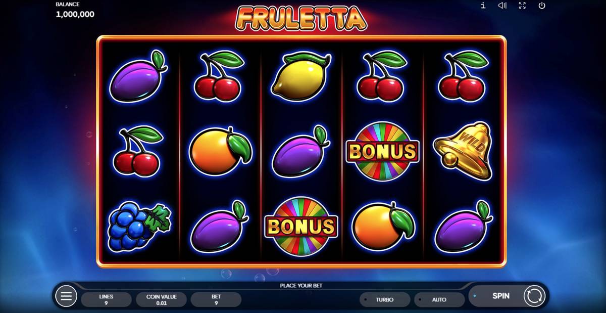 Fruletta: image of main menu