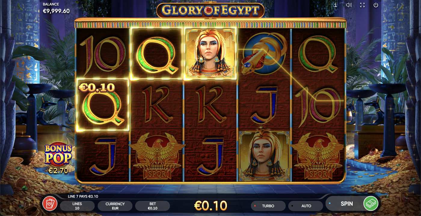 Glory of Egypt: image of winning