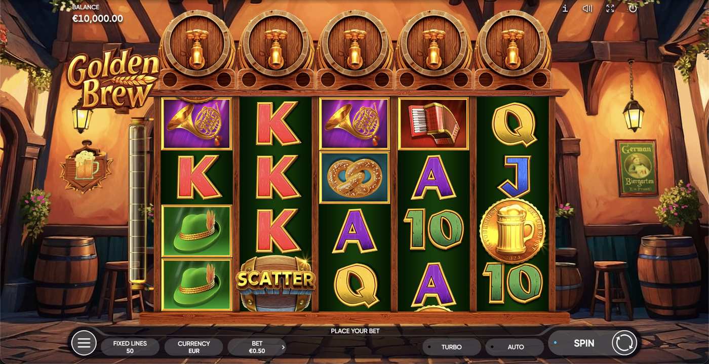 Golden Brew: image of main menu