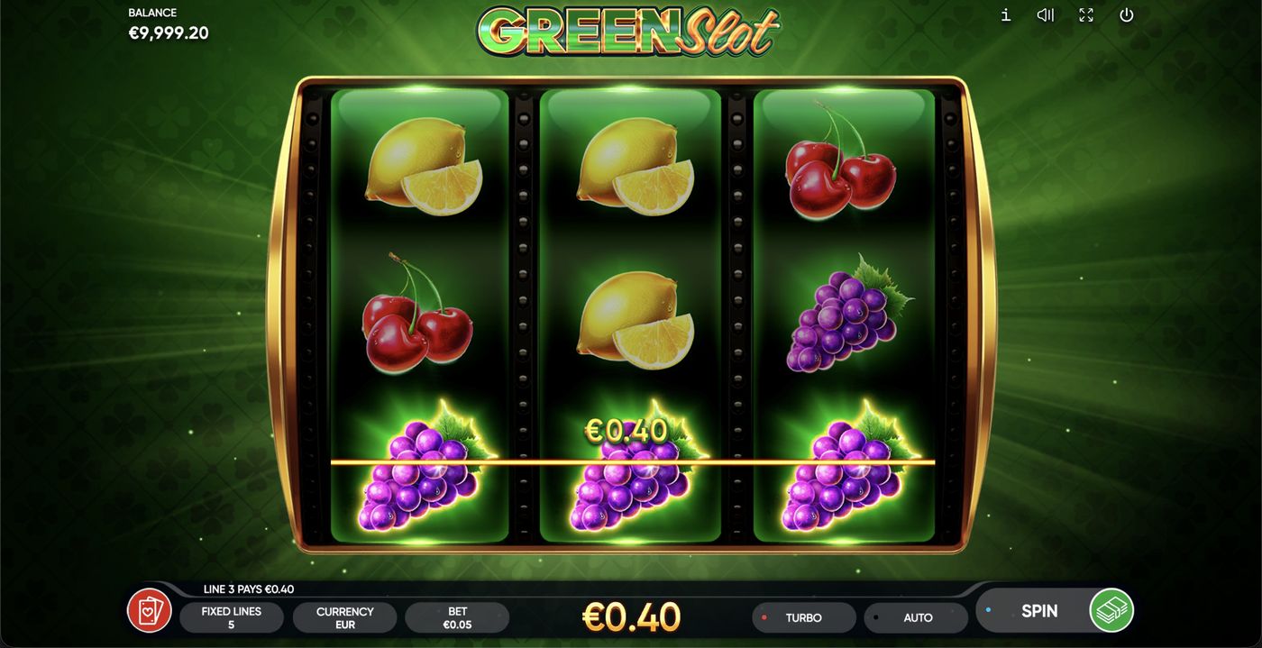 Green Slot: image of winning