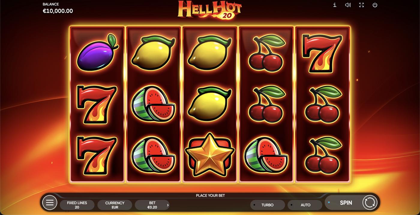 Hell Hot 20: image of main menu