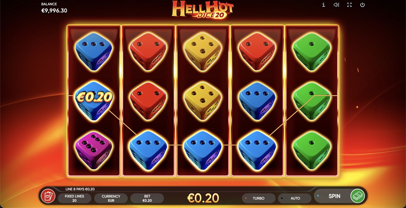 Hell Hot Dice 20: image of winning