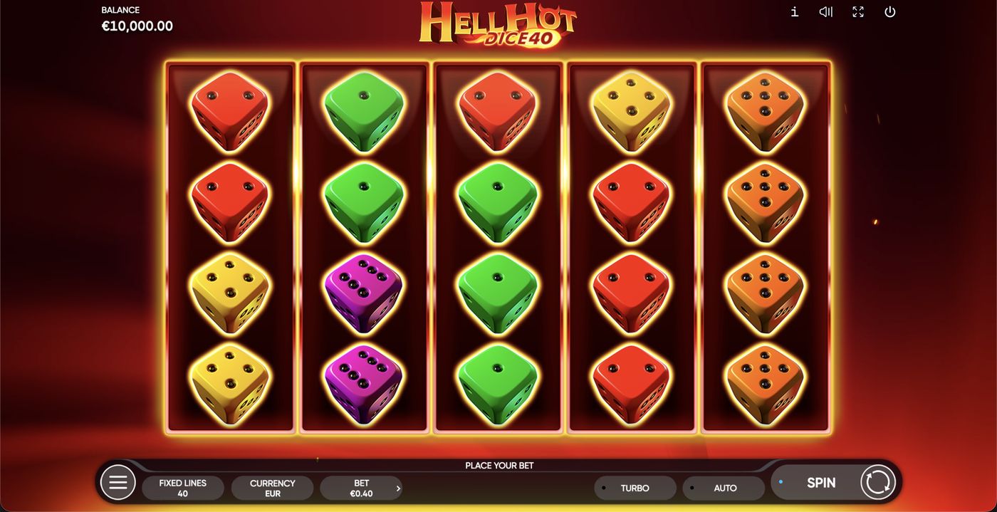 Hell Hot Dice 40: image of main menu