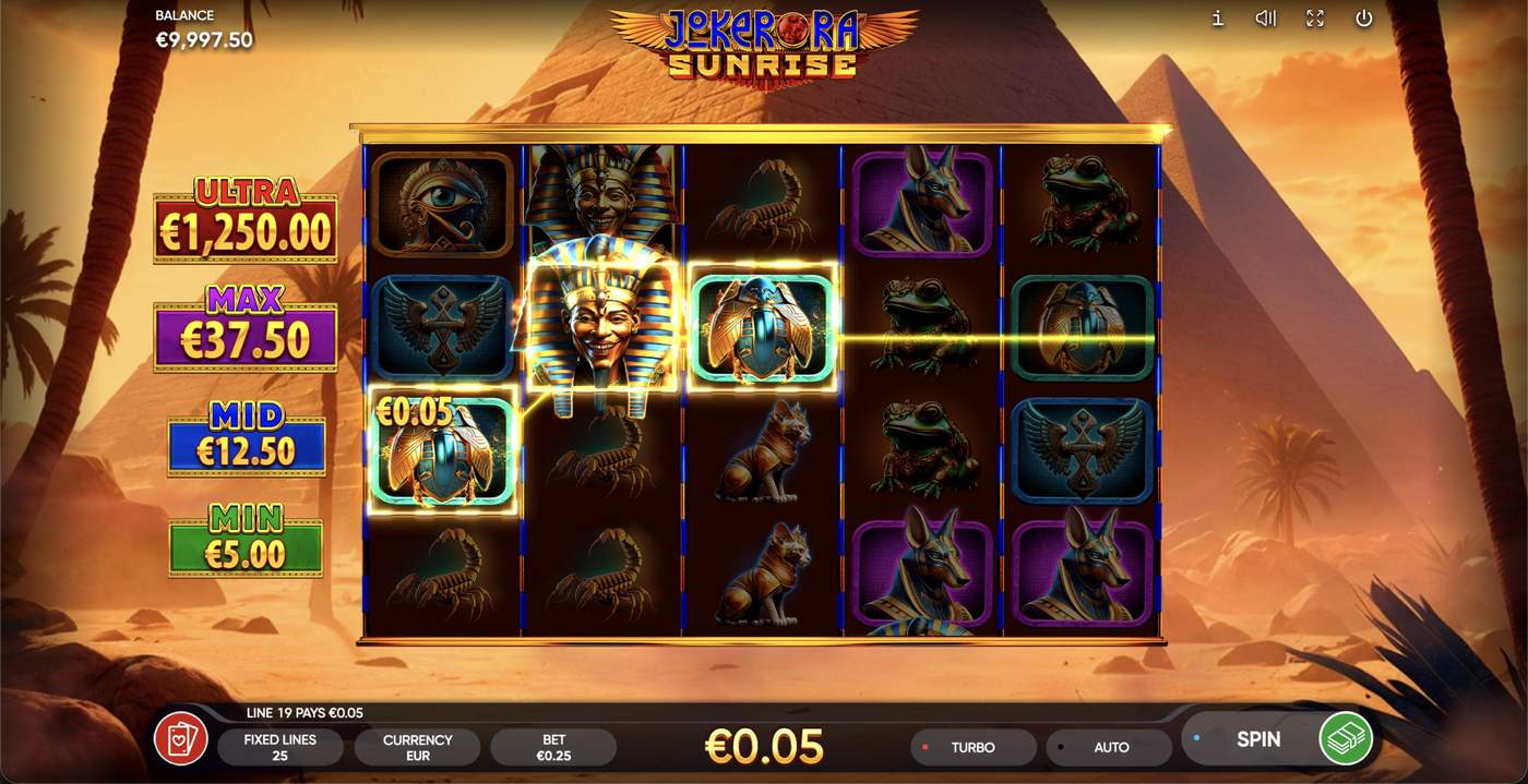 Joker Ra: Sunrise: image of winning