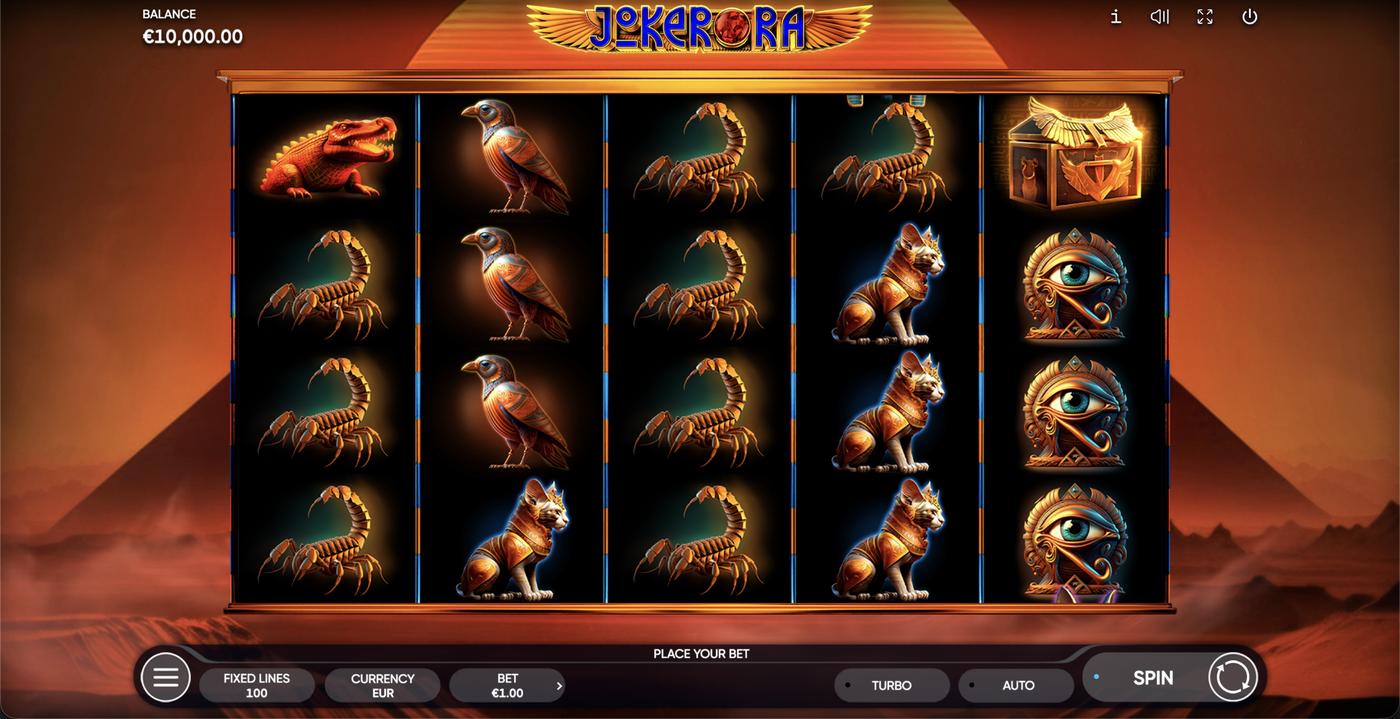 Joker Ra: image of main menu