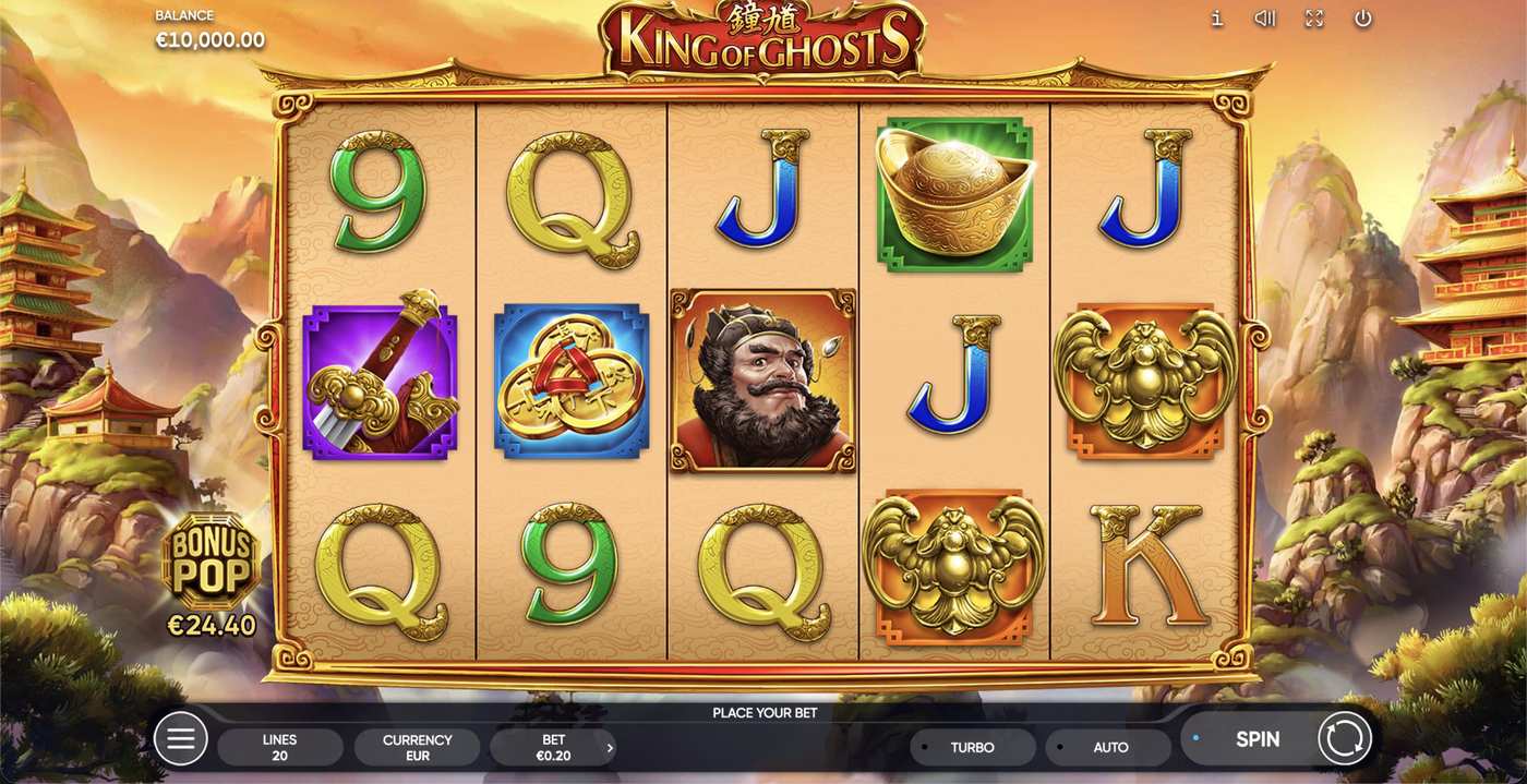 King of Ghosts: image of main menu