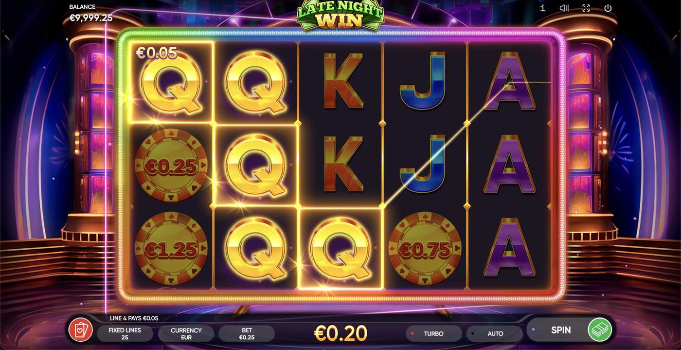 Late Night Win: image of winning