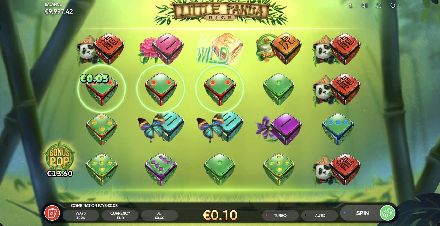 Little Panda Dice: image of winning