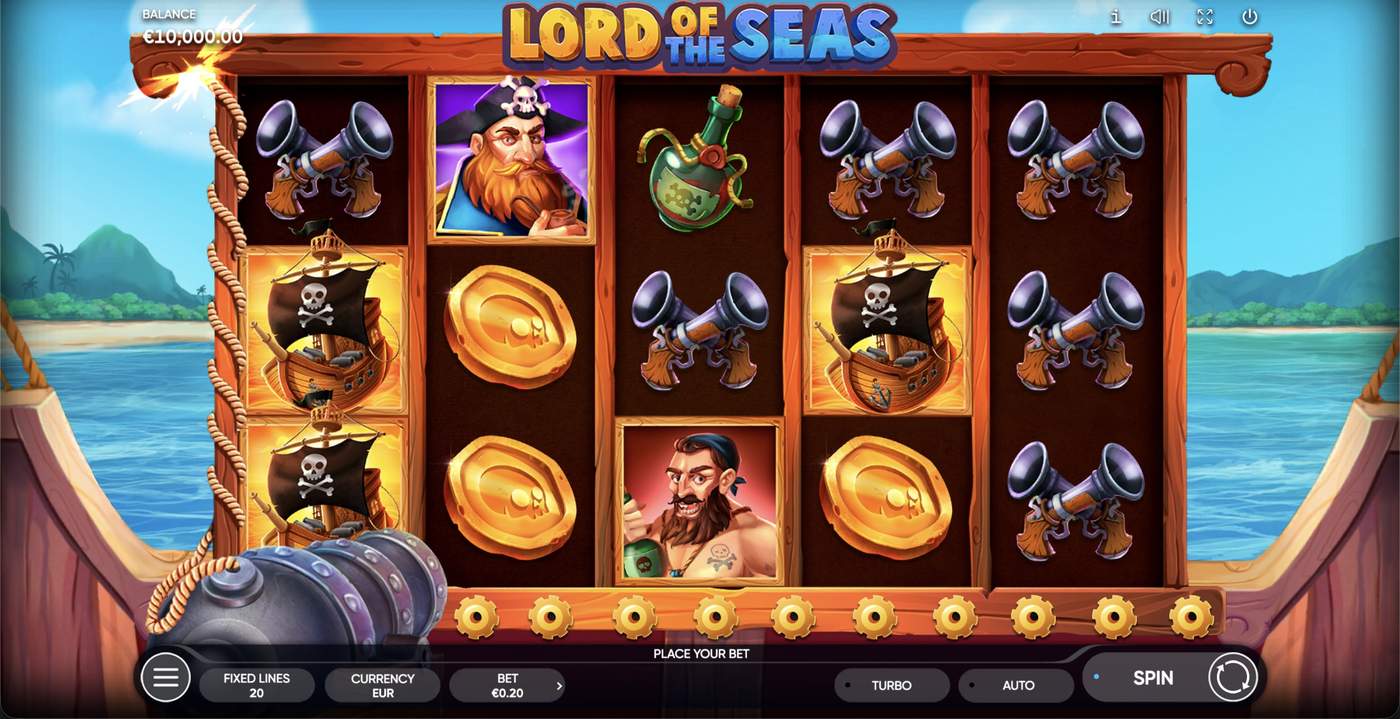 Lord of the Seas: image of main menu