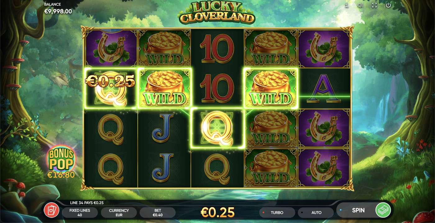 Lucky Cloverland: image of winning
