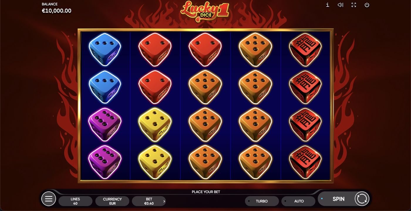 Lucky Dice 1: image of main menu