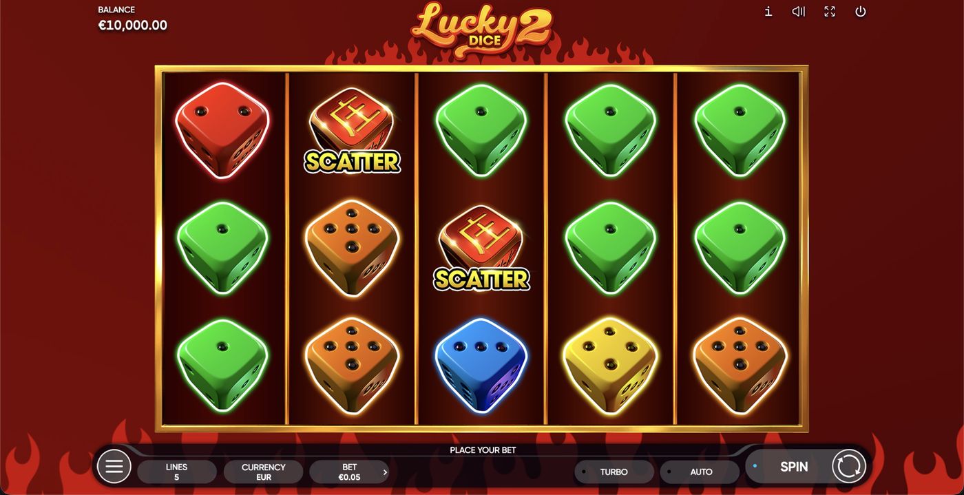 Lucky Dice 2: image of main menu