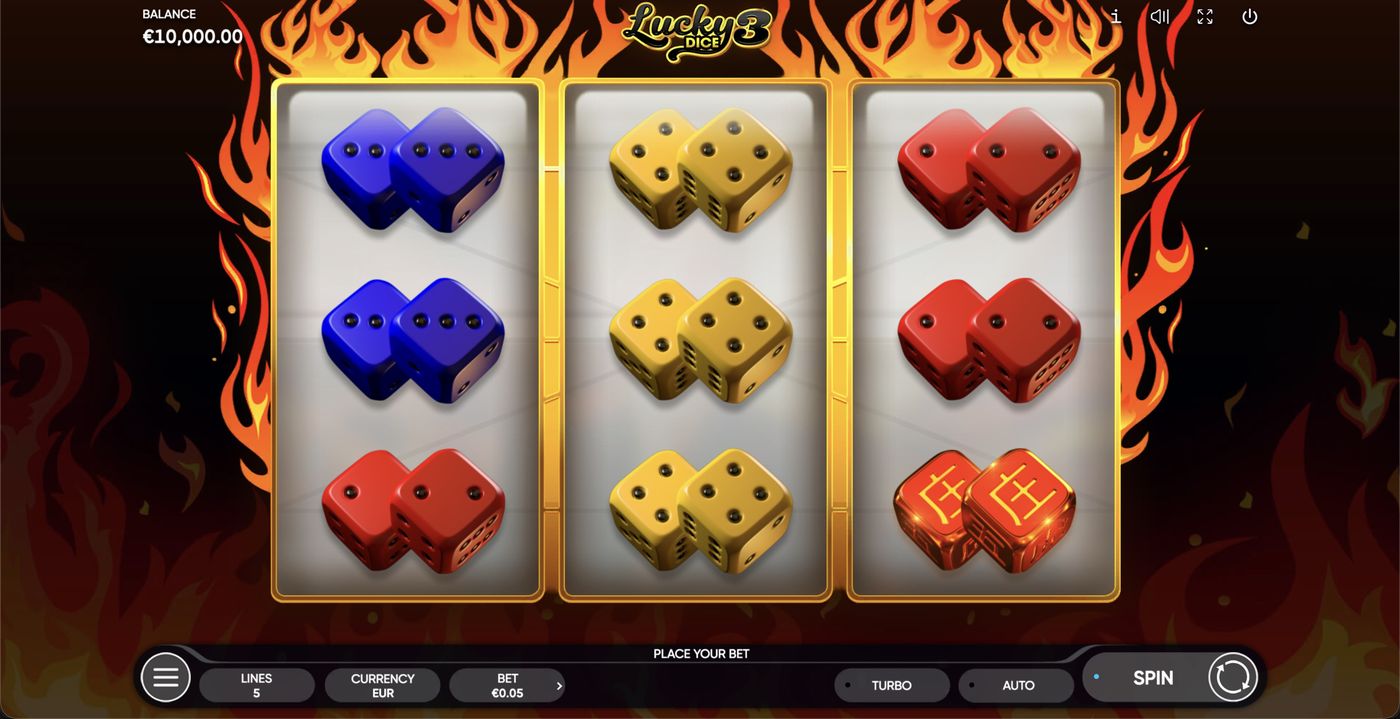 Lucky Dice 3: image of main menu