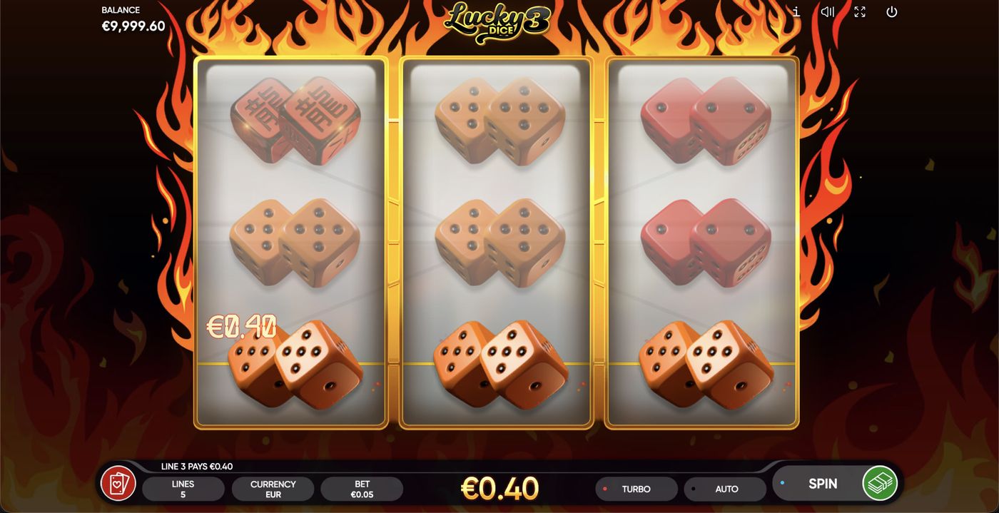 Lucky Dice 3: image of winning