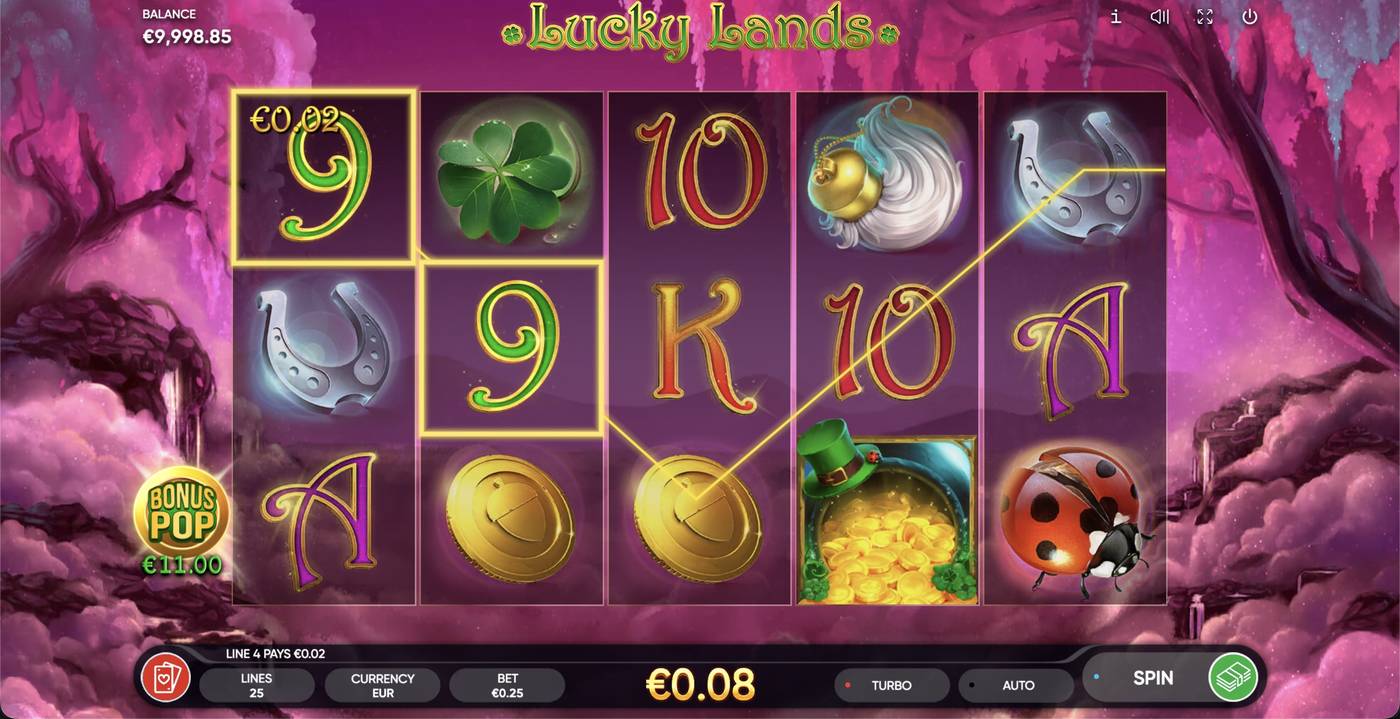 Lucky Lands: image of winning