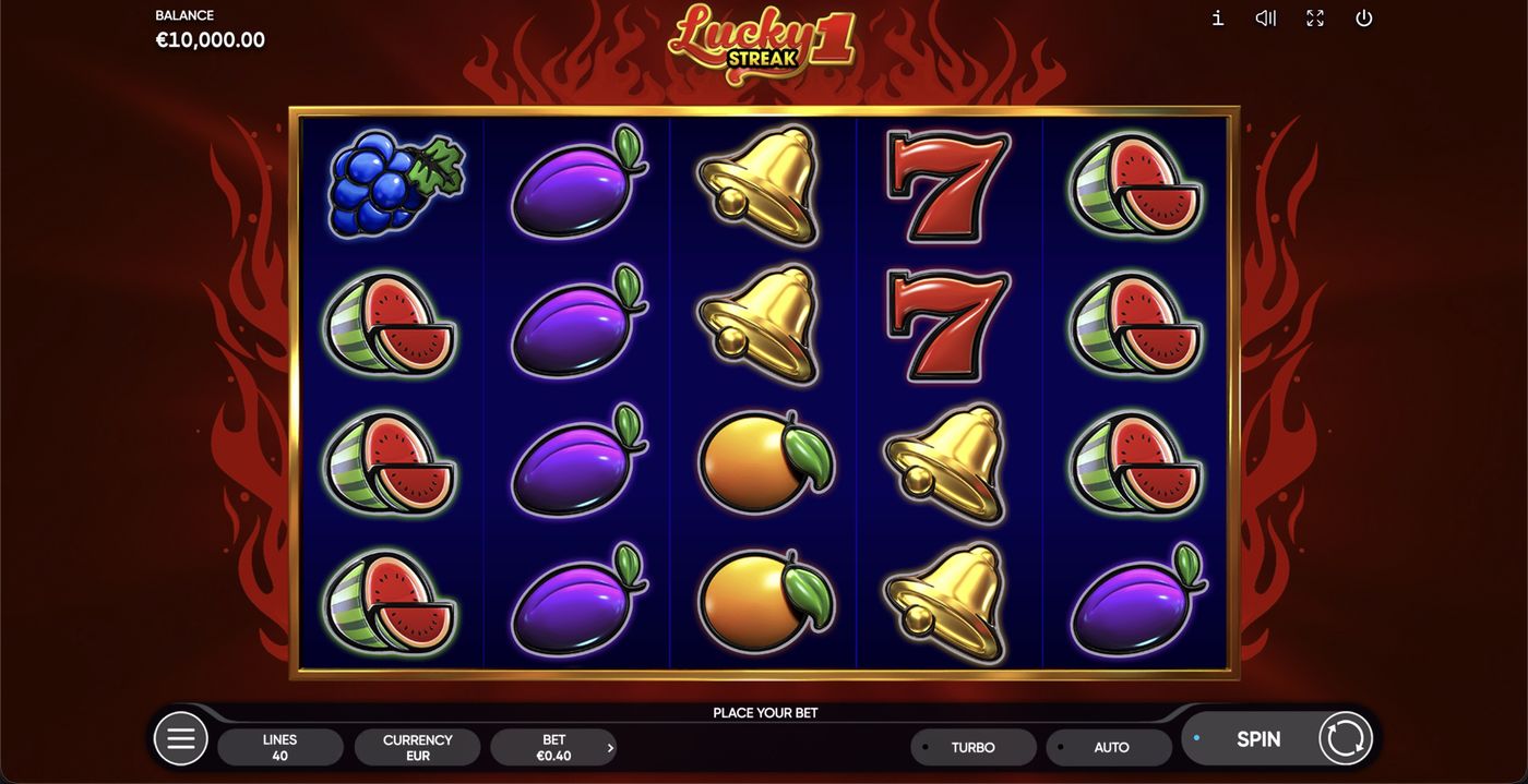 Lucky Streak 1: image of main menu