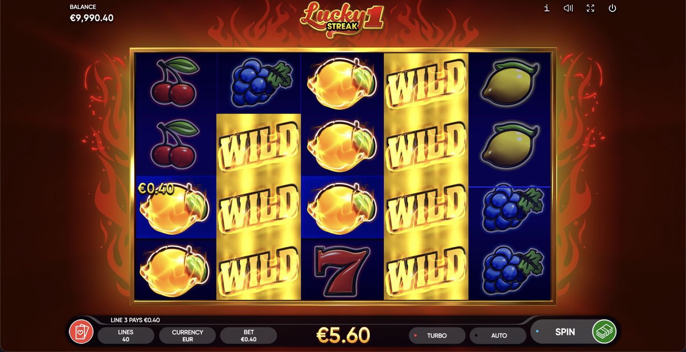 Lucky Streak 1: image of winning