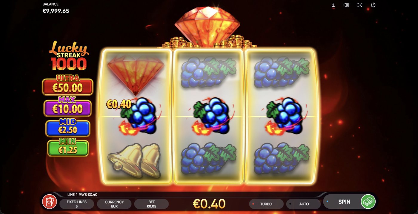 Lucky Streak 1000: image of winning