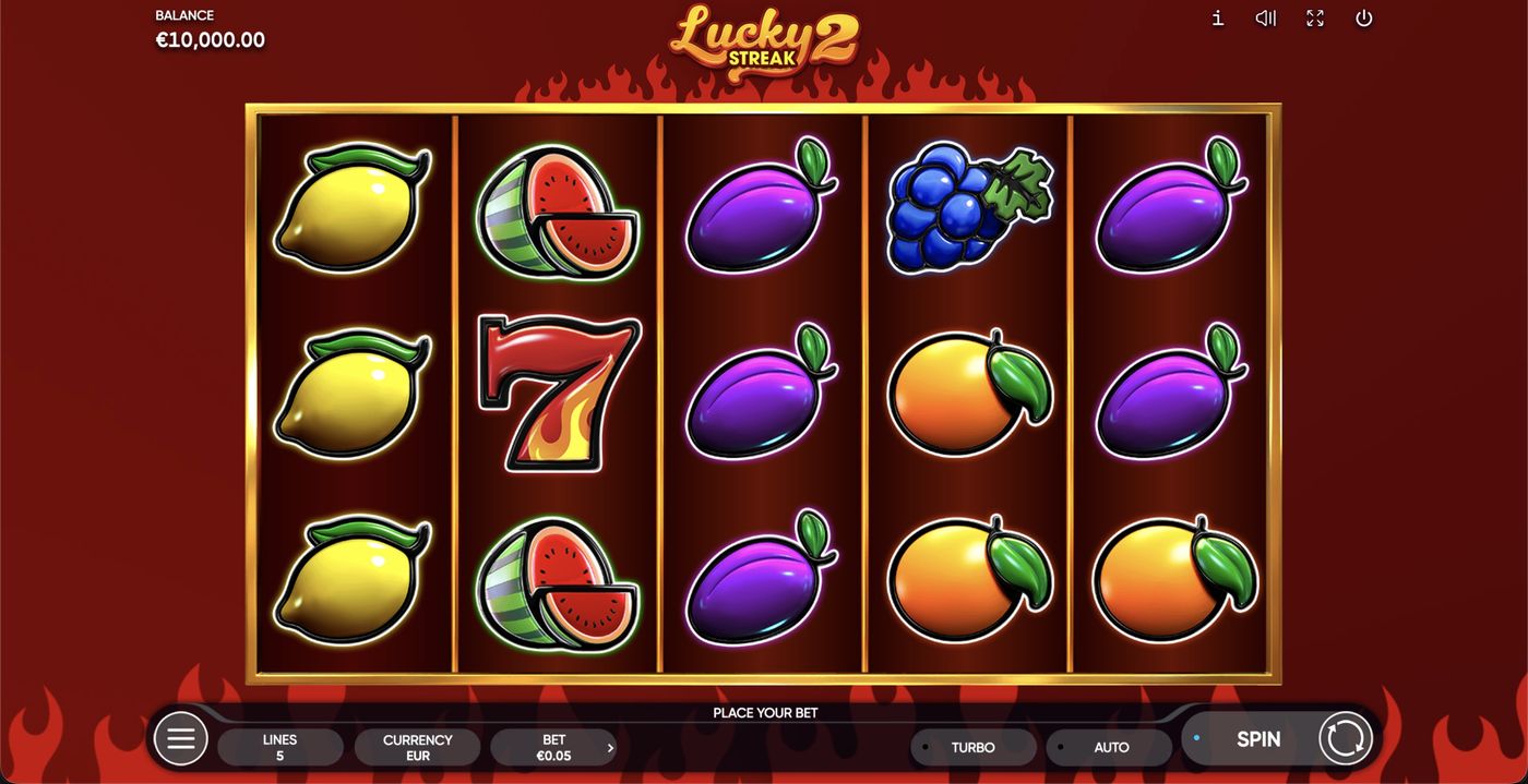 Lucky Streak 2: image of main menu