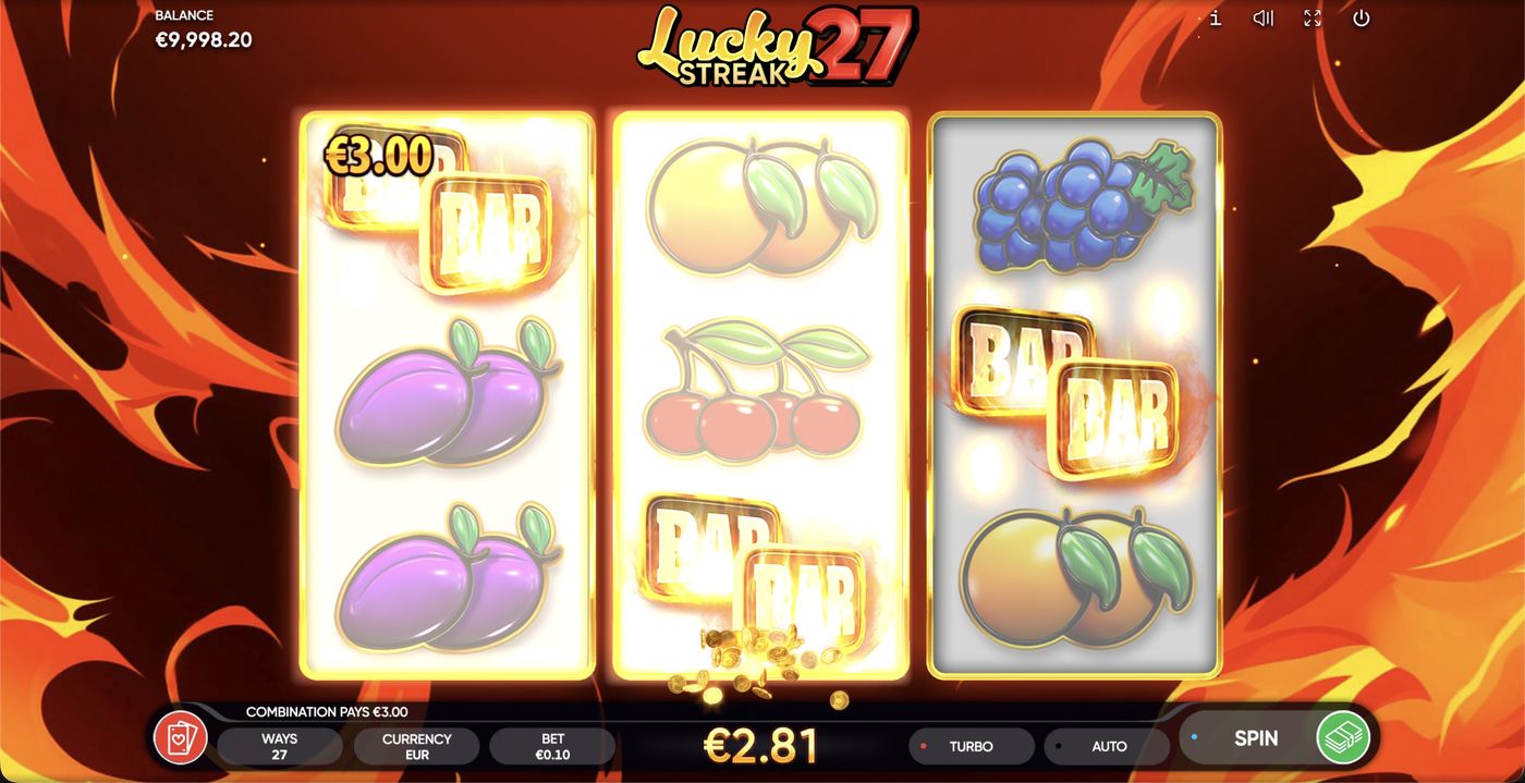 Lucky Streak 27: image of winning
