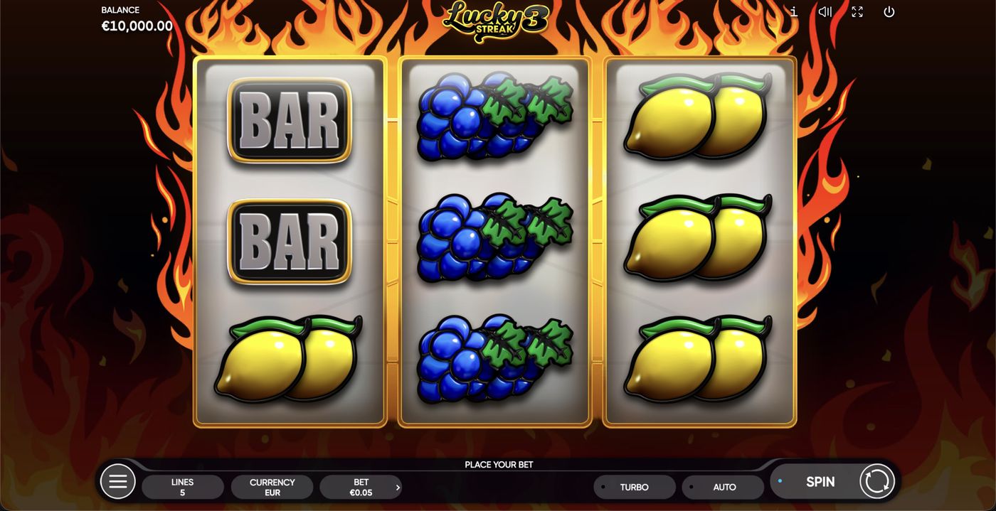 Lucky Streak 3: image of main menu