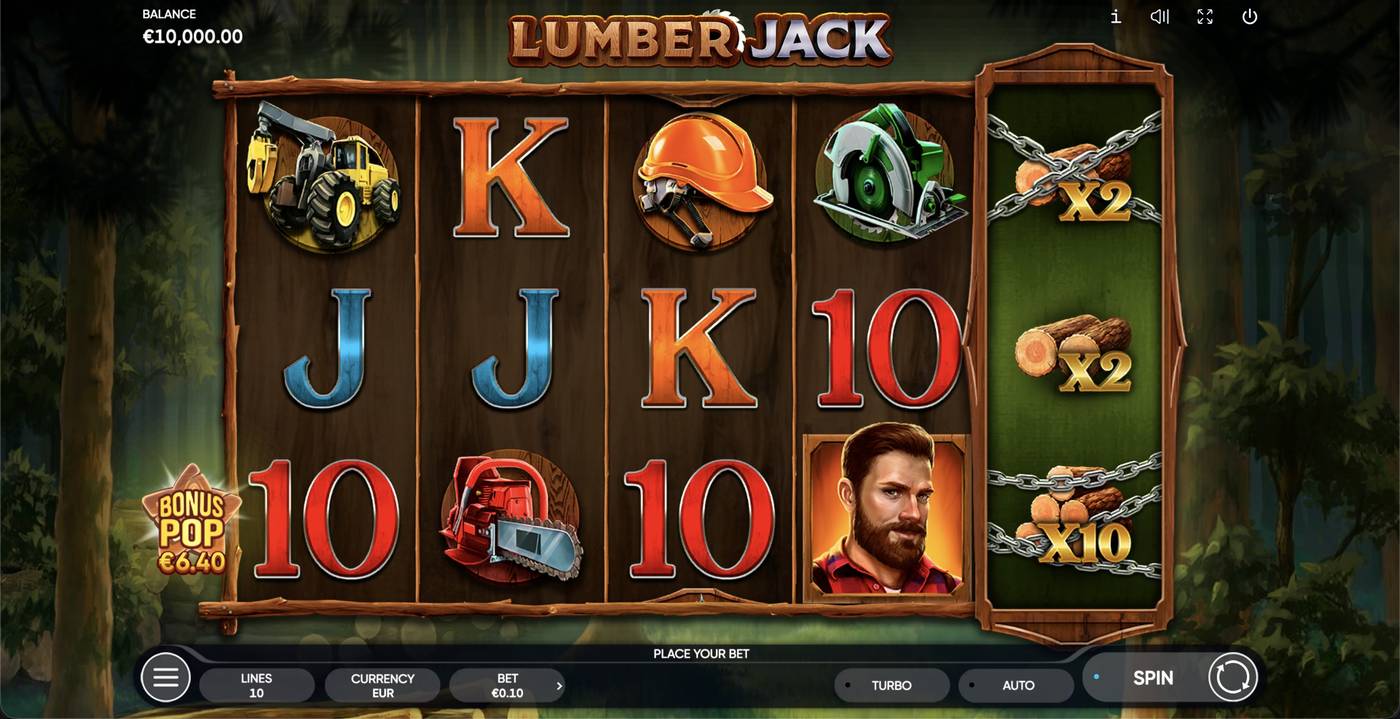 Lumber Jack: image of main menu