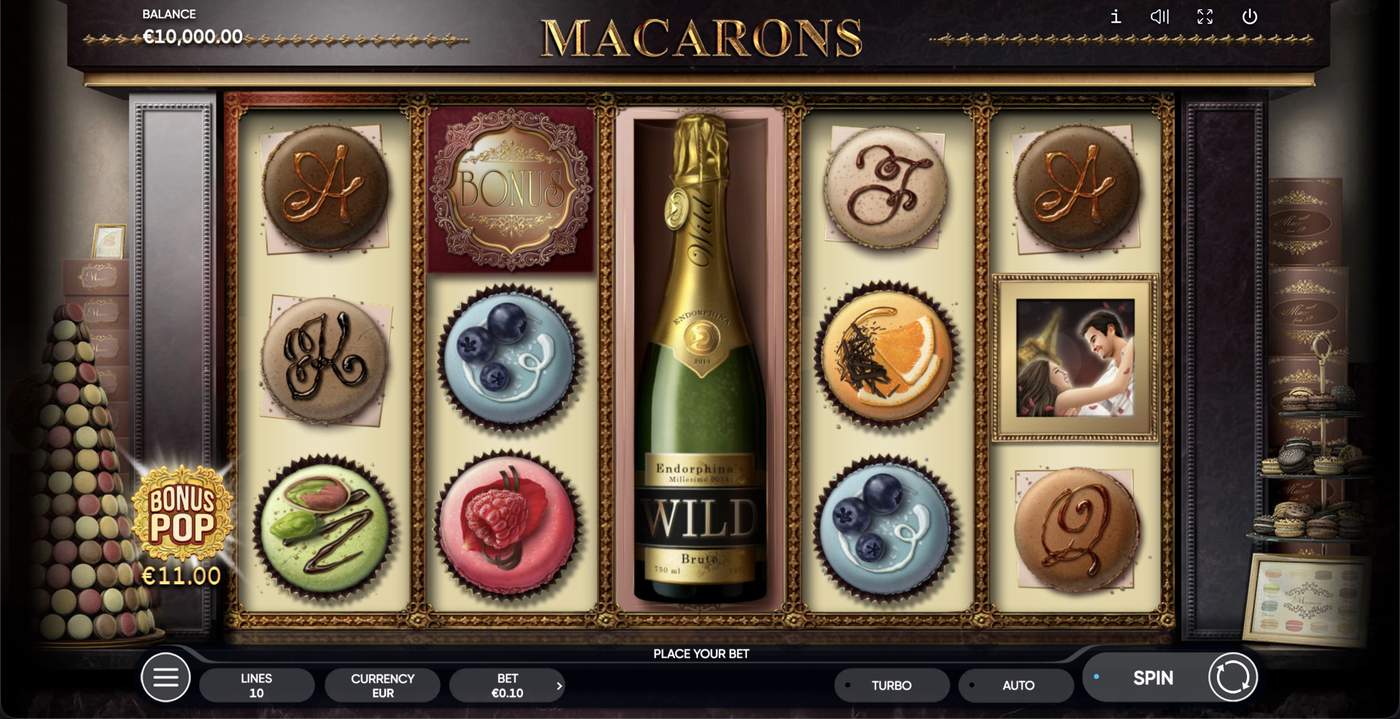 Macarons: image of main menu