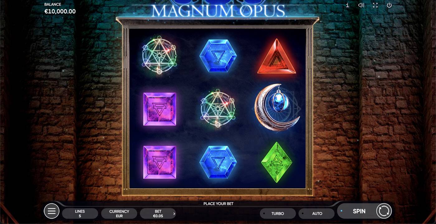 Magnum Opus: image of main menu