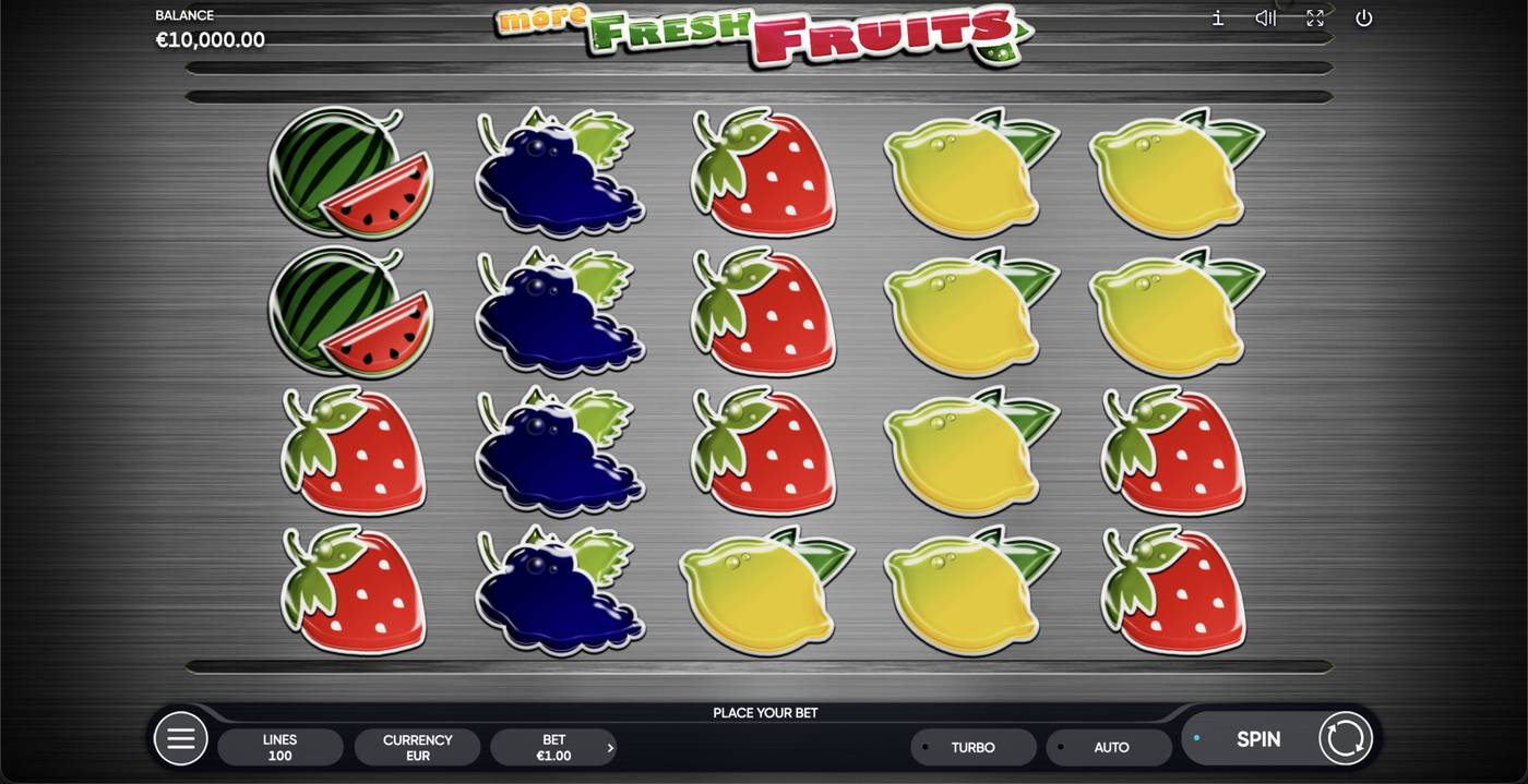 More Fresh Fruits: image of main menu