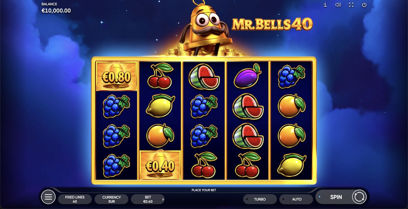 Mr. Bells 40: image of main menu