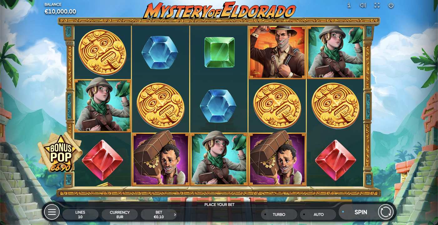 Mystery Of Eldorado: image of main menu