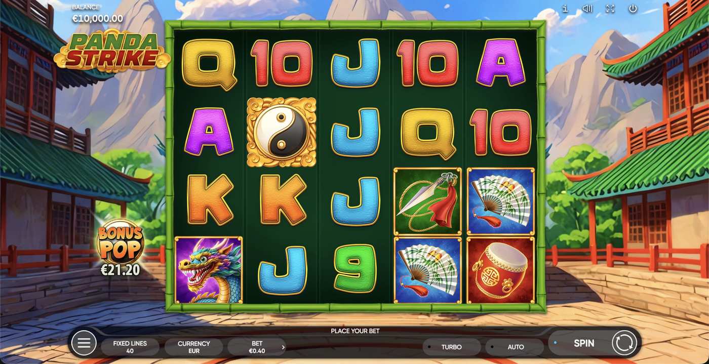 Panda Strike: image of main menu