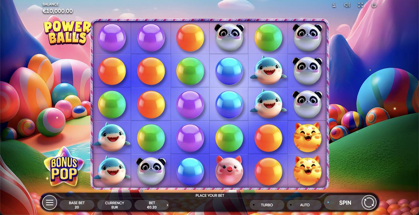 Power Balls: image of main menu